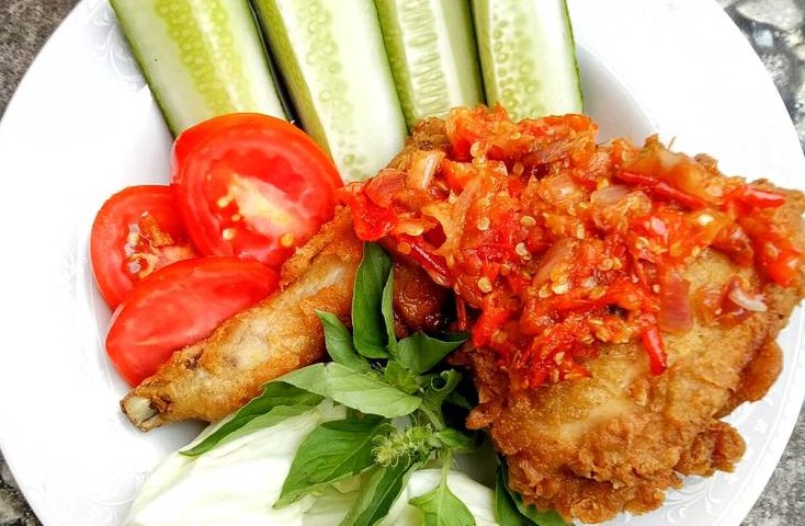 masak ayam geprek